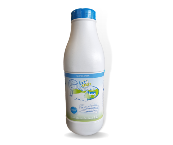 Lait Demi-Ecrémé Stérilisé UHT (Vendu par pack)